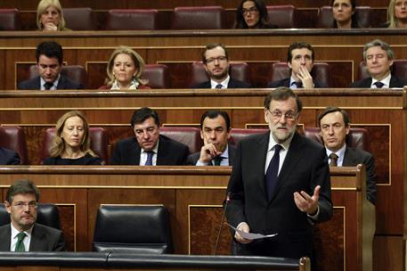 22/03/2017. Rajoy asiste a la sesión de control al Gobierno en el Congreso. El presidente del Gobierno, Mariano Rajoy, durante la sesión de ...